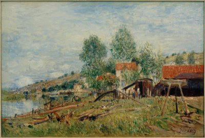 The Construction Site at St. Mammès by Alfred Sisley